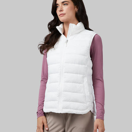 Women's Lightweight Packable Vest - White