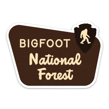 Bigfoot National Forest Sticker - Park Sign / Outdoors