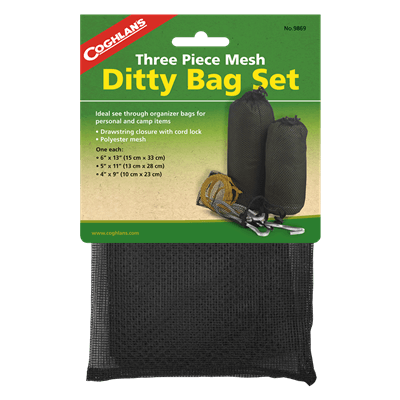 Mesh Accessory Bags, 3 Pack