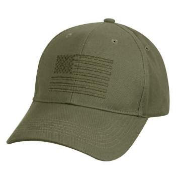 U.S. Flag Low Profile Cap - Olive Drab