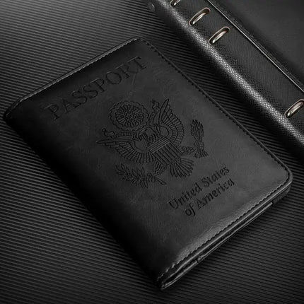 RFID Multi-Function Wallet/Passport Holder - Black