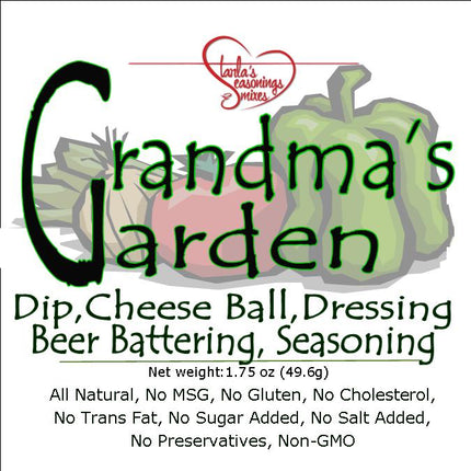 Grandma’s Garden Seasoning Mix or Grandma’s Garden Dip Mix