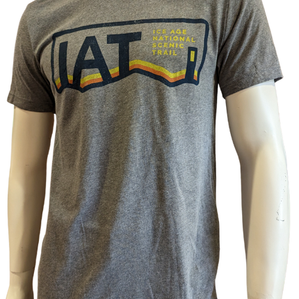Adult Unisex – Ice Age Trail Alliance Short Sleeve T-Shirt-Gray Heather