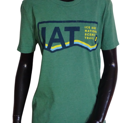 Adult Unisex – Ice Age Trail Alliance Short Sleeve T-Shirt-Green Heather