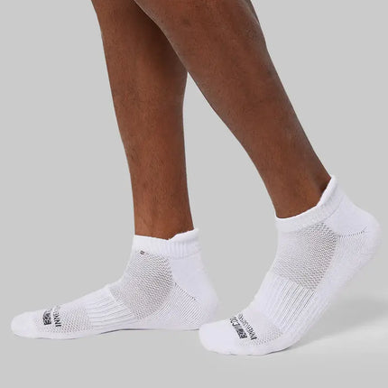 Men's Cool Comfort Ankle Running Sock, 6-Pack - White