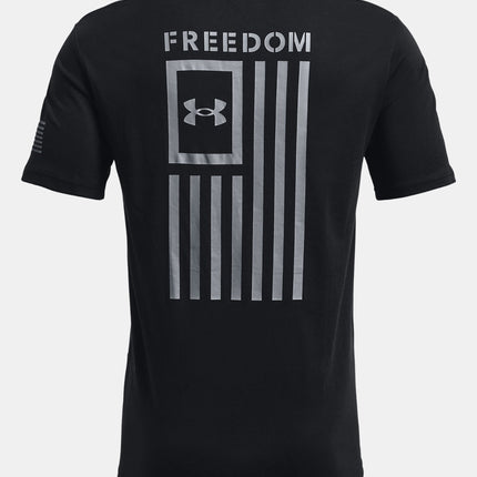 Men's Freedom Flag T-Shirt - Black/Steel