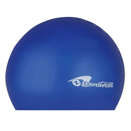 Adult Silicone Swim Cap - Blue