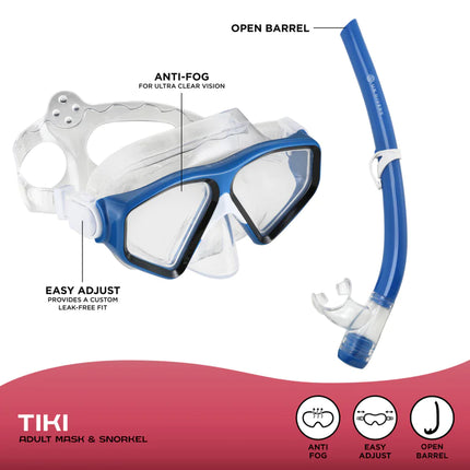 Tiki Snorkeling Combo - Blue