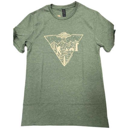Cryptid Triangle Tee - Green