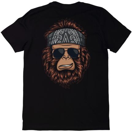 Bigfoot Cool Bandana T-Shirt - Black