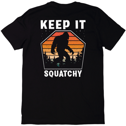 Bigfoot Keep It Squatchy T-Shirt - Black