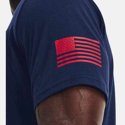 Men's Freedom Flag T-Shirt - Academy/Royal-411