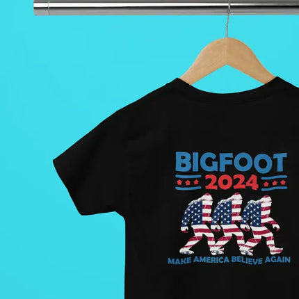 Bigfoot 2024 Make America Believe Again T-Shirt - Black