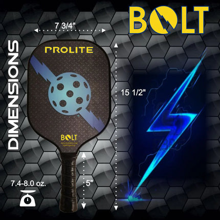 Bolt Pickleball Paddle - Black/Blue