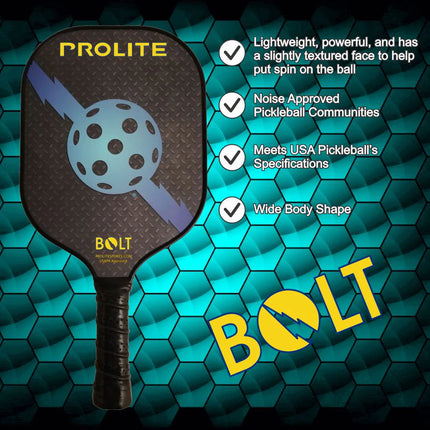 Bolt Pickleball Paddle - Black/Blue