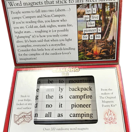 Magnetic Poetry Kit- Camping Poet