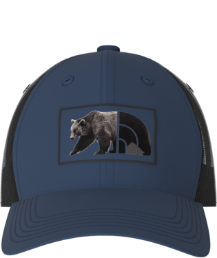 Mudder Trucker Hat - Shady Blue/Bear Graphic
