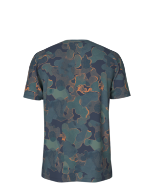 Men's Short Sleeve Wander Tee - Summit Navy Camo Texture Print