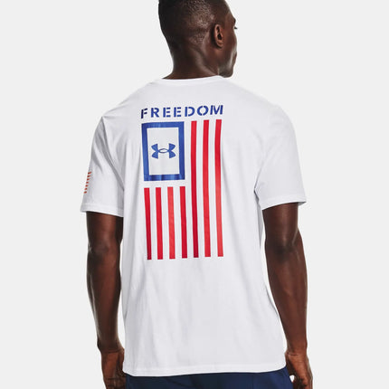 Men's Freedom Flag T-Shirt - White