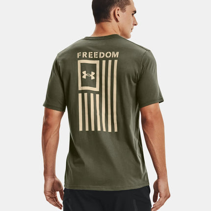Men's Freedom Flag T-Shirt - OD Green/Desert Sand