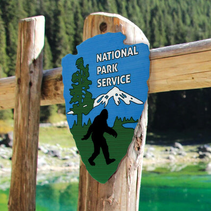 Sasquatch The Legend National Park Service Sign