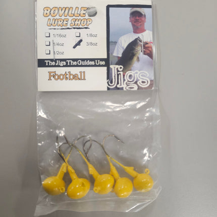 Football Jigs - 3/8 Yellow