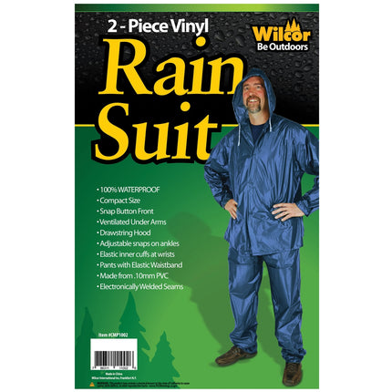 Wilcor 2-Piece Rain Suit - Blue