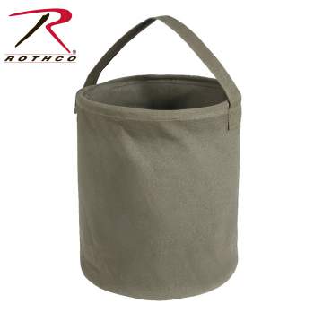 Canvas Water Bucket - Olive