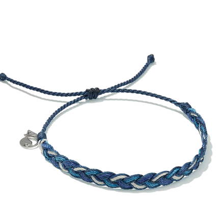4Ocean Bali Boarder Braid Bracelet, Multi-Blue