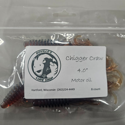 Chigger Craw 4.0" - Motor Oil