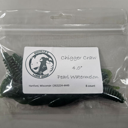 Chigger Craw 4.0" - Pearl Watermelon