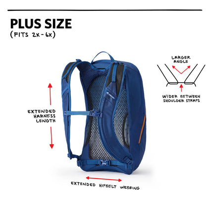 Arrio 22 Plus Size Backpack - Empire Blue