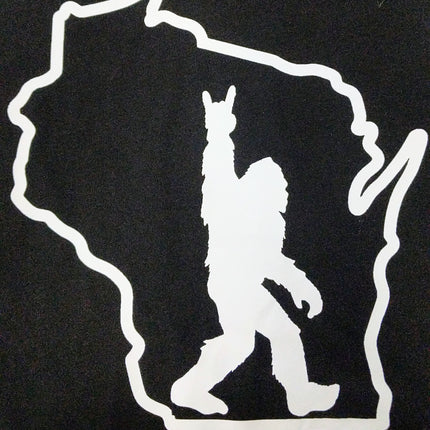 Wisconsin Sasquatch T-Shirt - Black & White