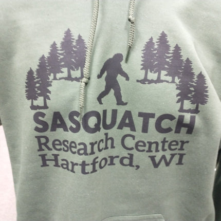 Sasquatch Research Center Hooded Sweatshirt - Olive Green/Black
