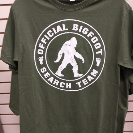 Bigfoot Search Team T-Shirt - Military Green