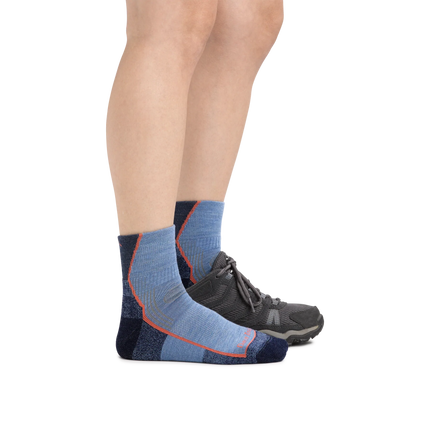 Women's Hiker Quarter Midweight Hiking Sock - Dusk Denim