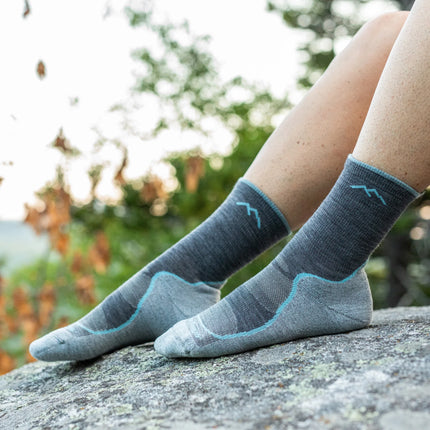 Women's Light Hiker Micro Crew Lightweight Hiking Sock - Slate