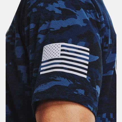 Men's Freedom Camo T-Shirt - Academy/Mod Grey